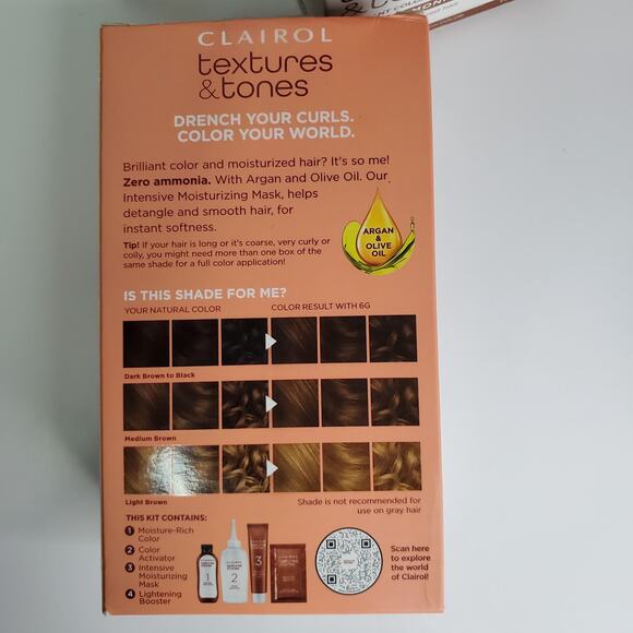 3 Pack Clairol Textures & Tones Permanent Hair Color Dye 6G Fade Resistant - Picture 5 of 8